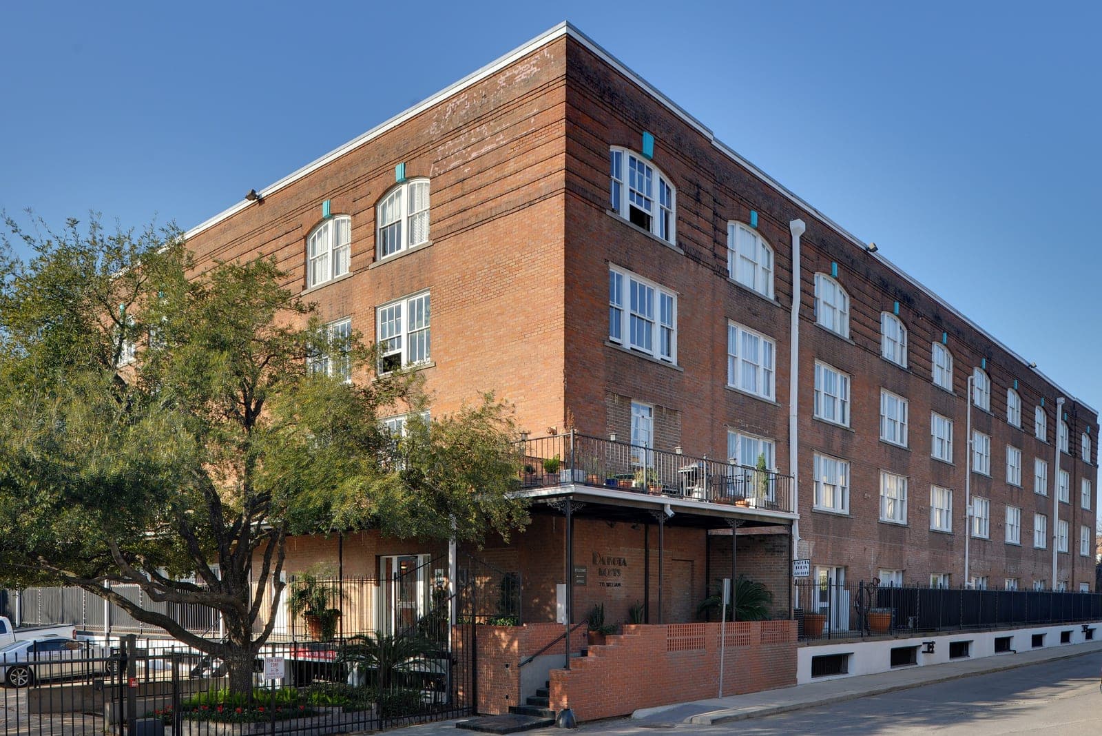 Converted lofts with new ground-floor retail — before